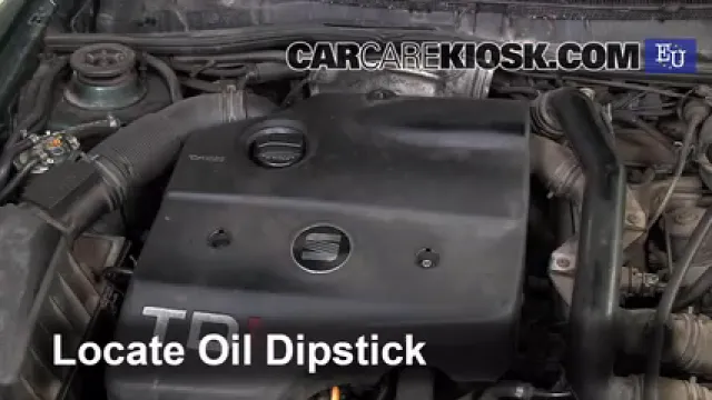 1998 SEAT Toledo TDI SE 1.9L 4 Cyl. Turbo Diesel Huile Vérifier le niveau de l'huile